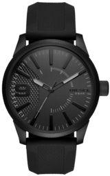 Diesel Herreur Dz1807 Rasp Sort/gummi Ø46 Mm