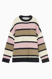 Karlors Knit Pullover - Multi Pink - Résumé - Stribet M