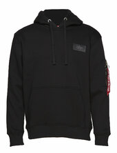 Back Print Hoodie Alpha Industries Black