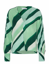 Over Printed Blouse Mango Green