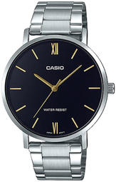 Casio Herreur Mtp-vt01d-1budf Classic Sort/stål Ø40 Mm