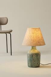 Brigitte Bordlampe Multi/beige