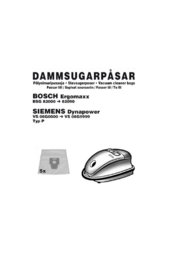 Støvsugerposer Bosch Ergomax 5 Stk. (1056ch)
