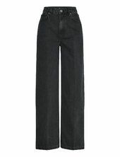 High Waist Straight Jeans Mango Grey
