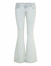 Flame Low Rise Slim Flared Leg Jeans Weekday Blue