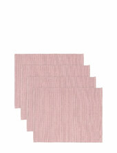 Uni Place Mat Rib 4-pack Linum Pink