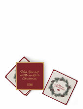 Merry Christmas Paper Coaster Lexington Home Patterned