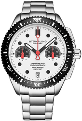 Stührling Original Herreur 4016.2 Velocity Hvid/stål Ø42 Mm