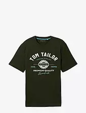 Logo Tee Tom Tailor Khaki