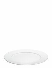 Plate Flat Plissé Pillivuyt White