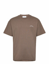 Crew T-shirt Les Deux Brown