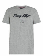 Script Logo Tee Tommy Hilfiger Grey