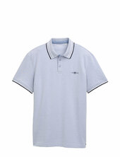 Polo With Print Tom Tailor Blue