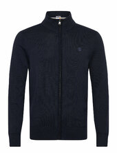 Cotton Yd Full Zip Sweater Timberland Navy