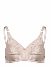 Glitter,soft Bra White Abecita Cream