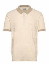 Regular-fit Knitted T On T Striped Polo Scotch & Soda Cream