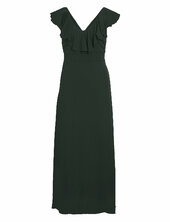 Vifalia V-neck Long Dress - Noos Vila Khaki