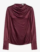 Tammie Satin Blouse Twist & Tango Burgundy