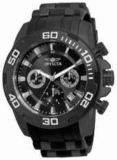 Invicta Herreur 22338 Pro Diver Sort/stål Ø50 Mm