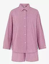 Stripel Shirt+shorts Becksöndergaard Pink