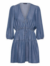 Tjw Chambray Mini Dress Ext Tommy Jeans Blue