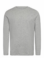 Basic O-neck Stretch Tee L/s Lindbergh Grey