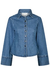 Neo Noir - Bluse - Rosa D Shirt - Vintage Blue (levering Slut September)