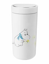 To Go Click Termosmugg, 0,4 L. - Moomin Stelton White