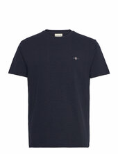 Texture Ss T-shirt Gant Navy