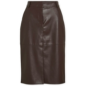 Korte Nederdele Vila Noos Dagmar Midi Skirt - Coffee Bean