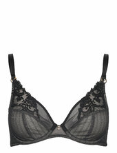 Cabaret Sauvage Covering Underwired Bra Chantelle Black