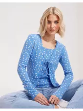 Only Onllinas Cardigan/singlet Cs Jrs Cardigans Og Kaftan Provence Daisy
