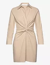 Knot Detail Dress Mango Beige