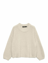 Vmcarmen Ls O-neck Pullover Vero Moda Cream
