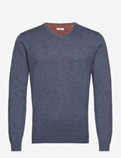 Basic V Neck Sweater Tom Tailor Navy