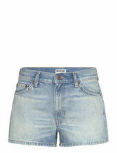 Short Distressed Denim Shorts Weekday Blue