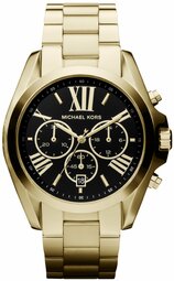 Michael Kors Dameur Mk5739 Bradshaw Sort/gul Guldtonet Stål Ø43 Mm