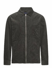Zip Through Corduroy Overshirt Lindbergh Khaki