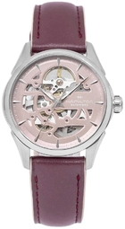 Hamilton Dameur H32265870 Jazzmaster Skeleton Rosa/læder Ø36 Mm