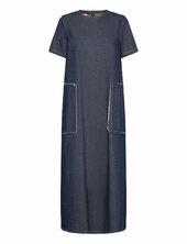 Objharlow S/s Long Dress E Div Object Blue