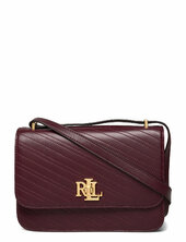 Stitched Nappa Leather Medium Sophee Bag Lauren Ralph Lauren Burgundy