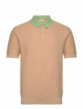 Structured Knitted Polo Scotch & Soda Beige