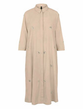 Yascrystal 3/4 Midi Dress S. - Ex Yas Beige