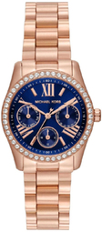 Michael Kors Dameur Mk4926 Lexington Blå/rosaguldtonet Stål Ø33 Mm
