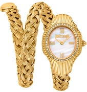 Just Cavalli Dameur Jc1l305m0025 Signature Snake Flerfarvet/guldtonet