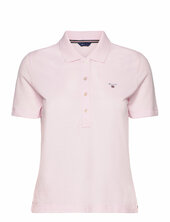 Emb Original Shield Pique Polo Gant Pink