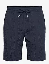 Structure Seersucker Shorts Lindbergh Navy