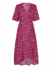 Onlleah S/s Wrap Midi Dress Ex Ptm Only Pink