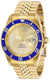 Invicta Herreur 29185 Pro Diver Champagne/gul Guldtonet Stål Ø42 Mm