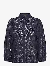 Slwela Stefani Blouse Ls Soaked In Luxury Navy